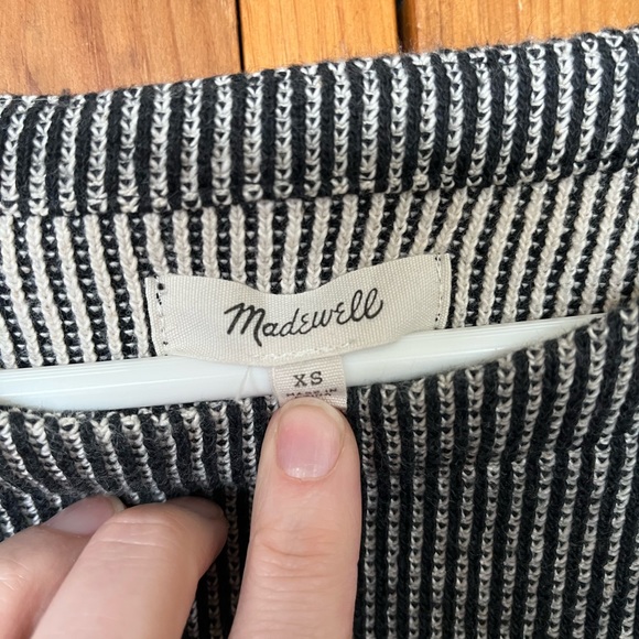 Madewell XS French Rib Side Tie Pullover Sweater - Picture 5 of 9